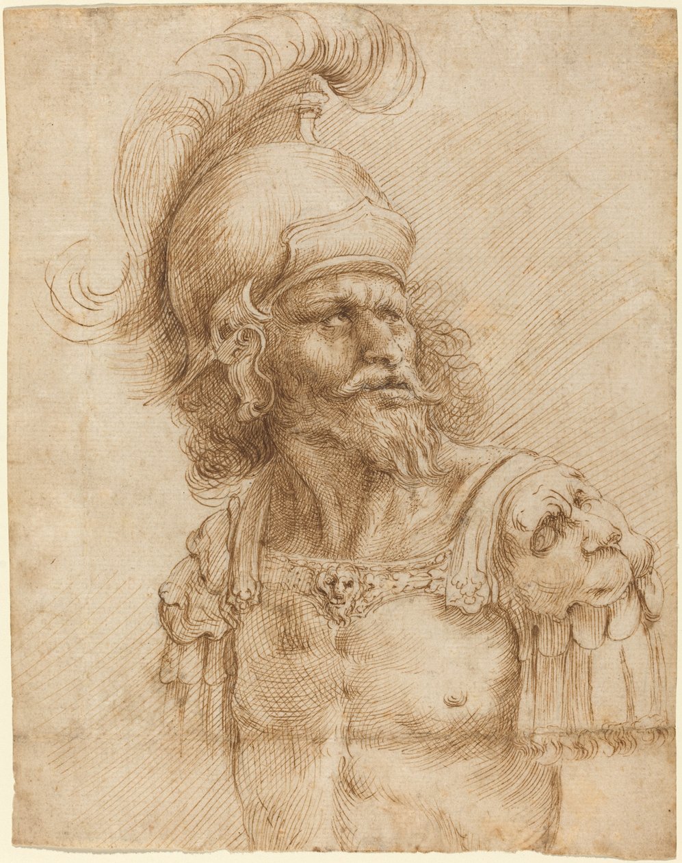 Un soldato con elmo da Domenico Peruzzini