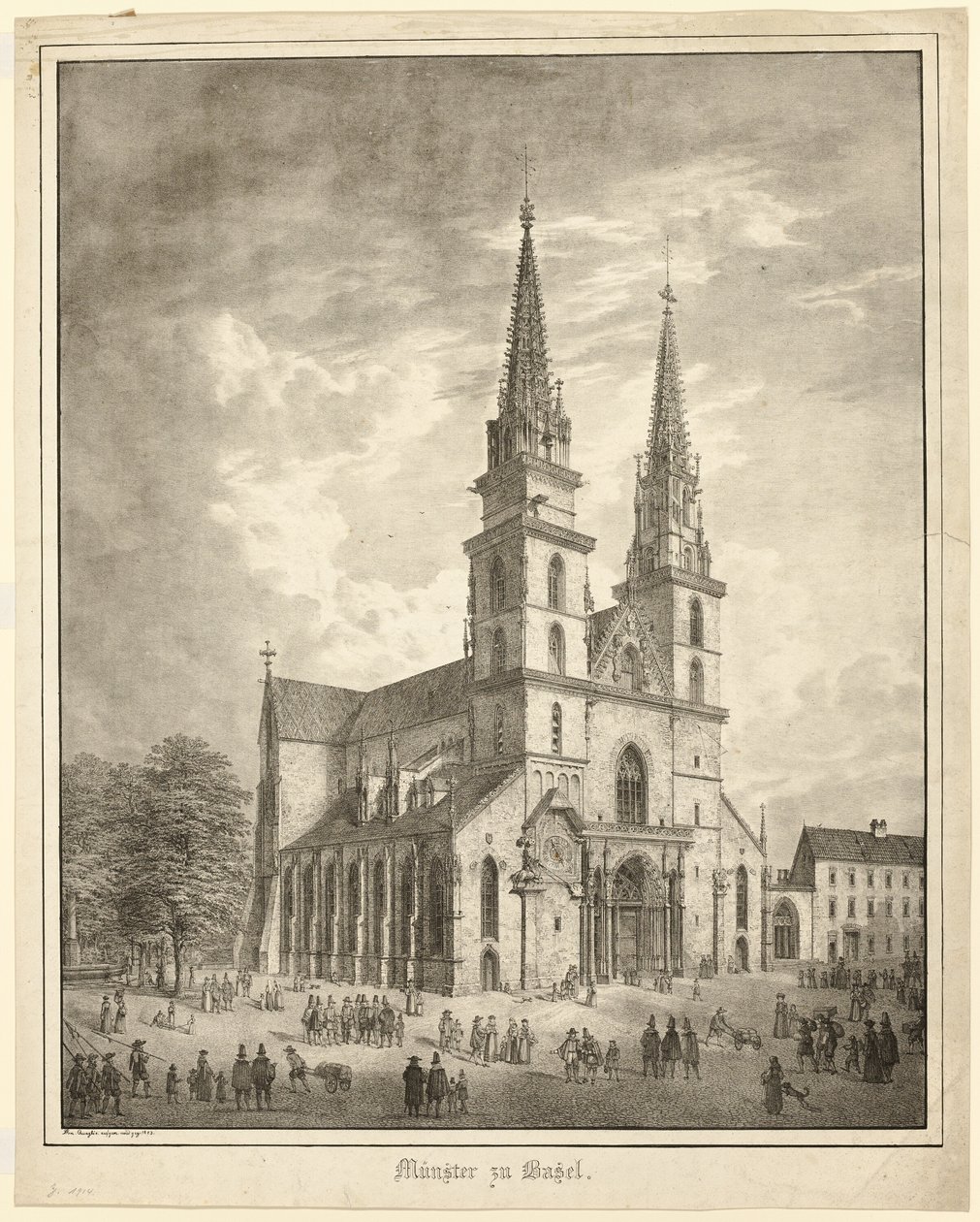Münster a Basilea da Domenico Quaglio