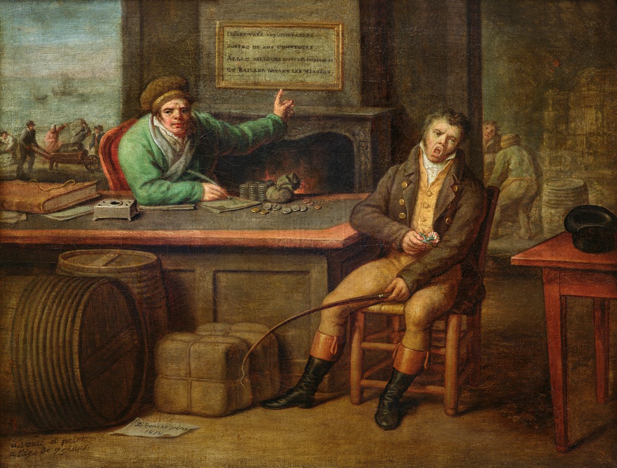 Oziosità, 1818 da Dominique Doncre