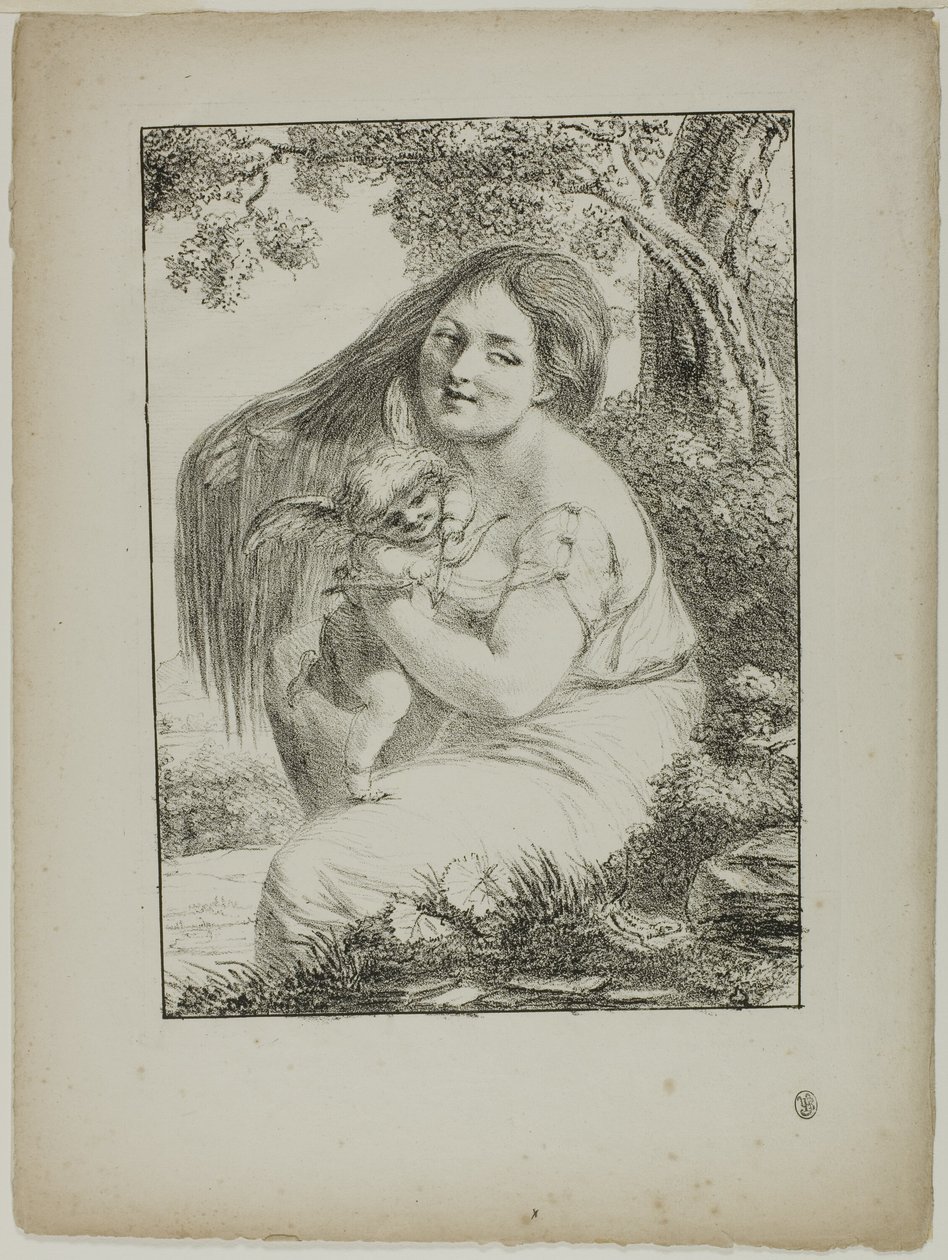 Cupido e una Giovane Donna da Dominique Vivant Denon