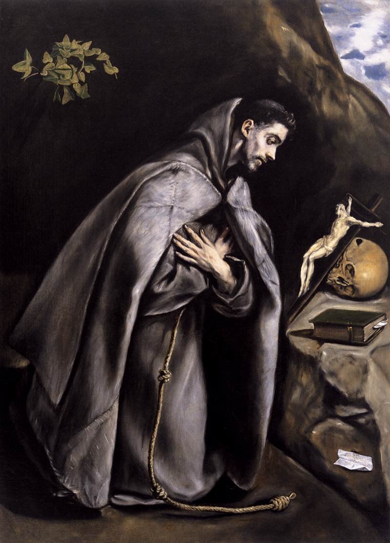 San Francesco meditando da El Greco