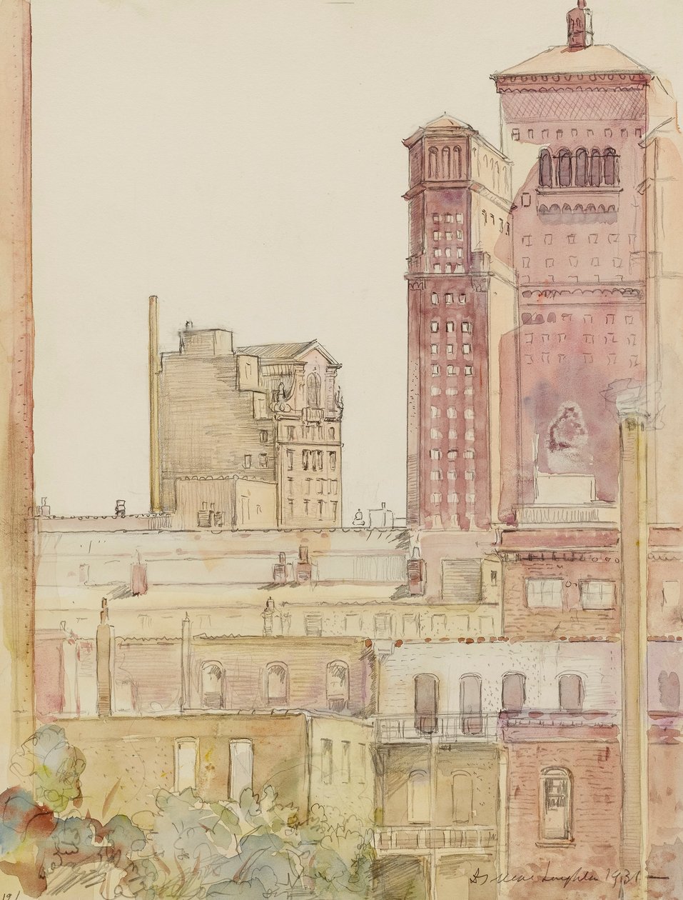 Chicago, tetti vicino ad Allerton House da Donald Shaw MacLaughlan