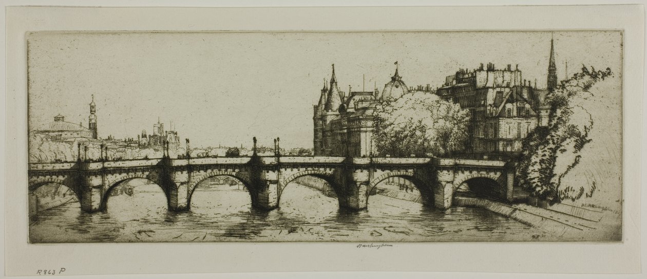 Le Pont Neuf, Parigi da Donald Shaw MacLaughlan