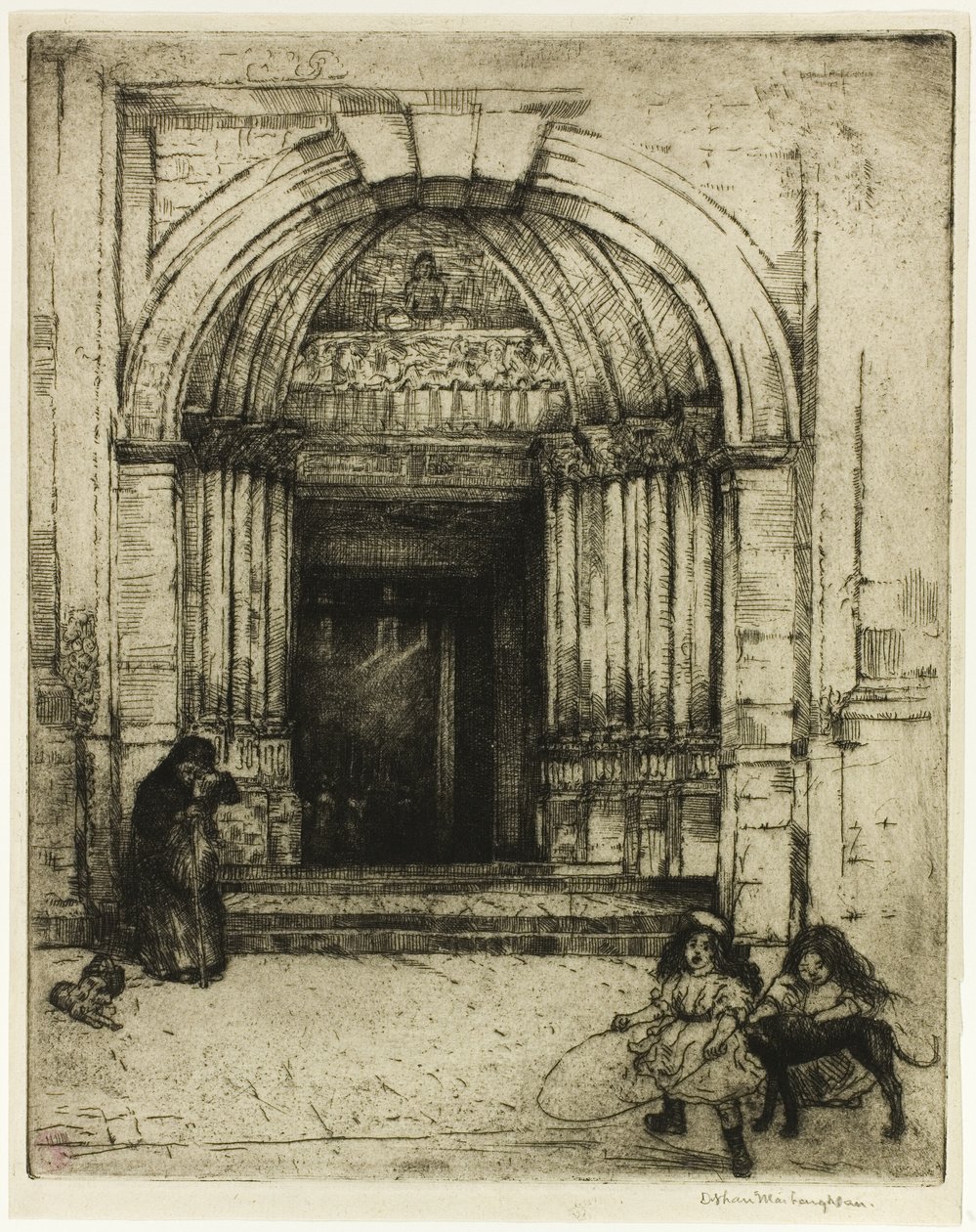 Portale di St. Germain-des-Prés da Donald Shaw MacLaughlan