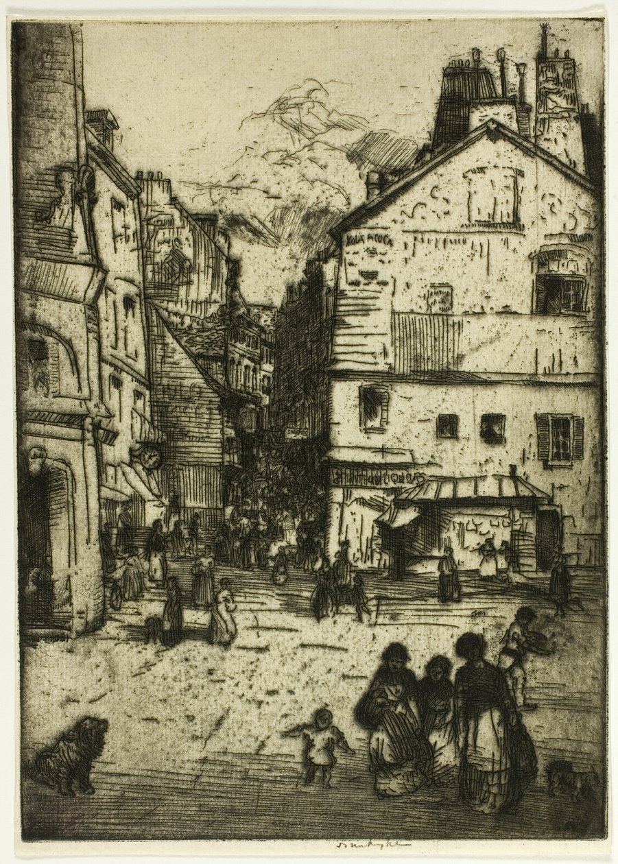 Rue Mouffetard, Parigi da Donald Shaw MacLaughlan