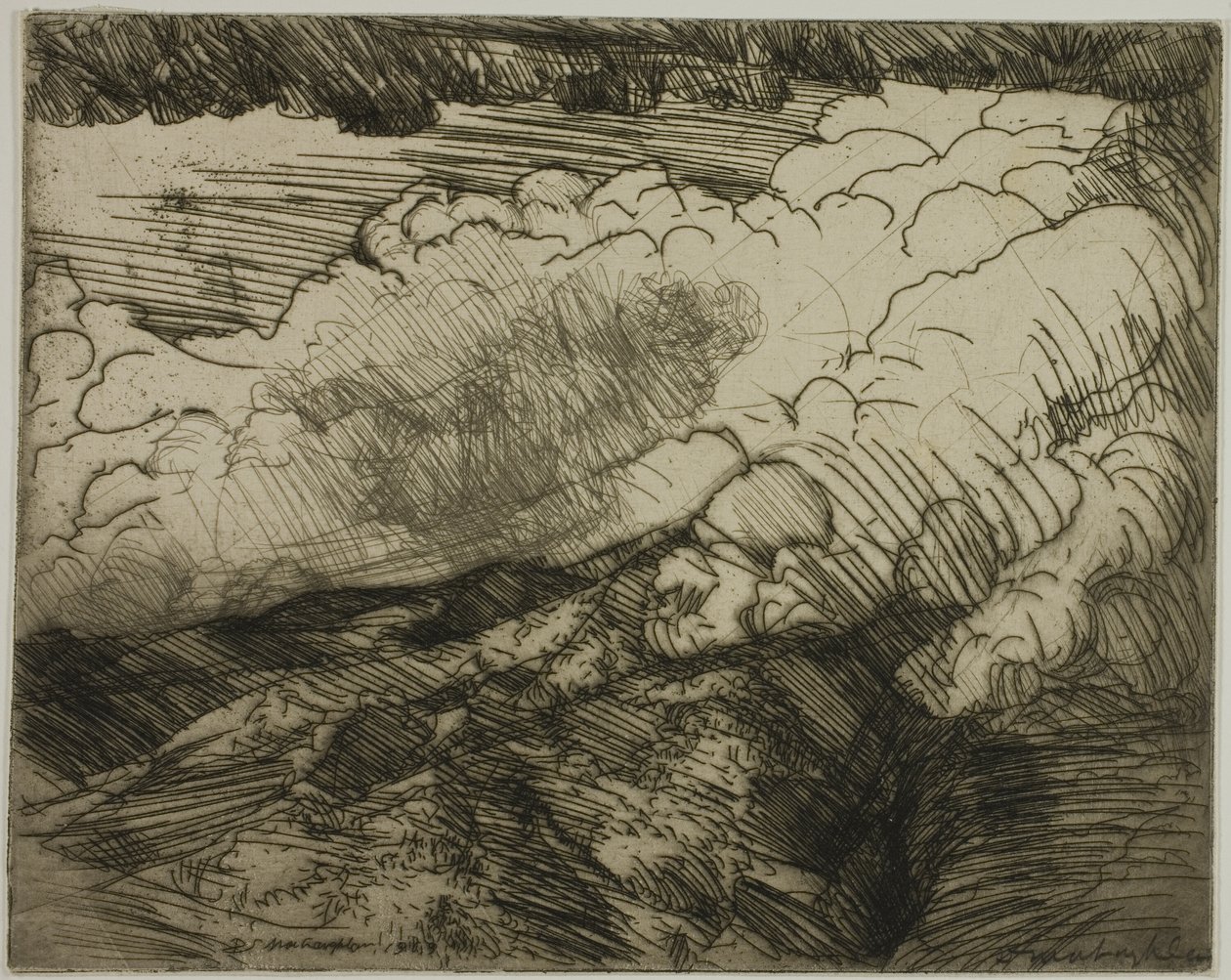 Tempesta nelle Alpi, Svizzera da Donald Shaw MacLaughlan