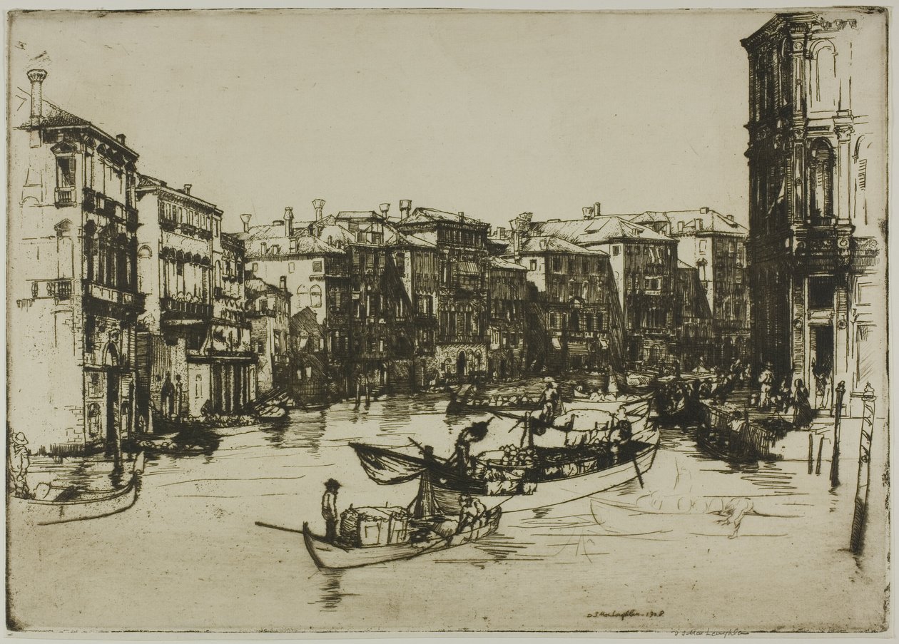 Il mercato, Venezia da Donald Shaw MacLaughlan