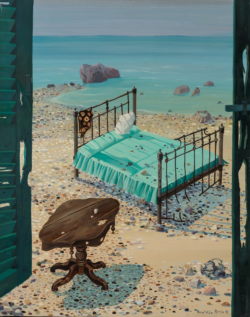 Il letto sulla spiaggia da Donatella Merlo