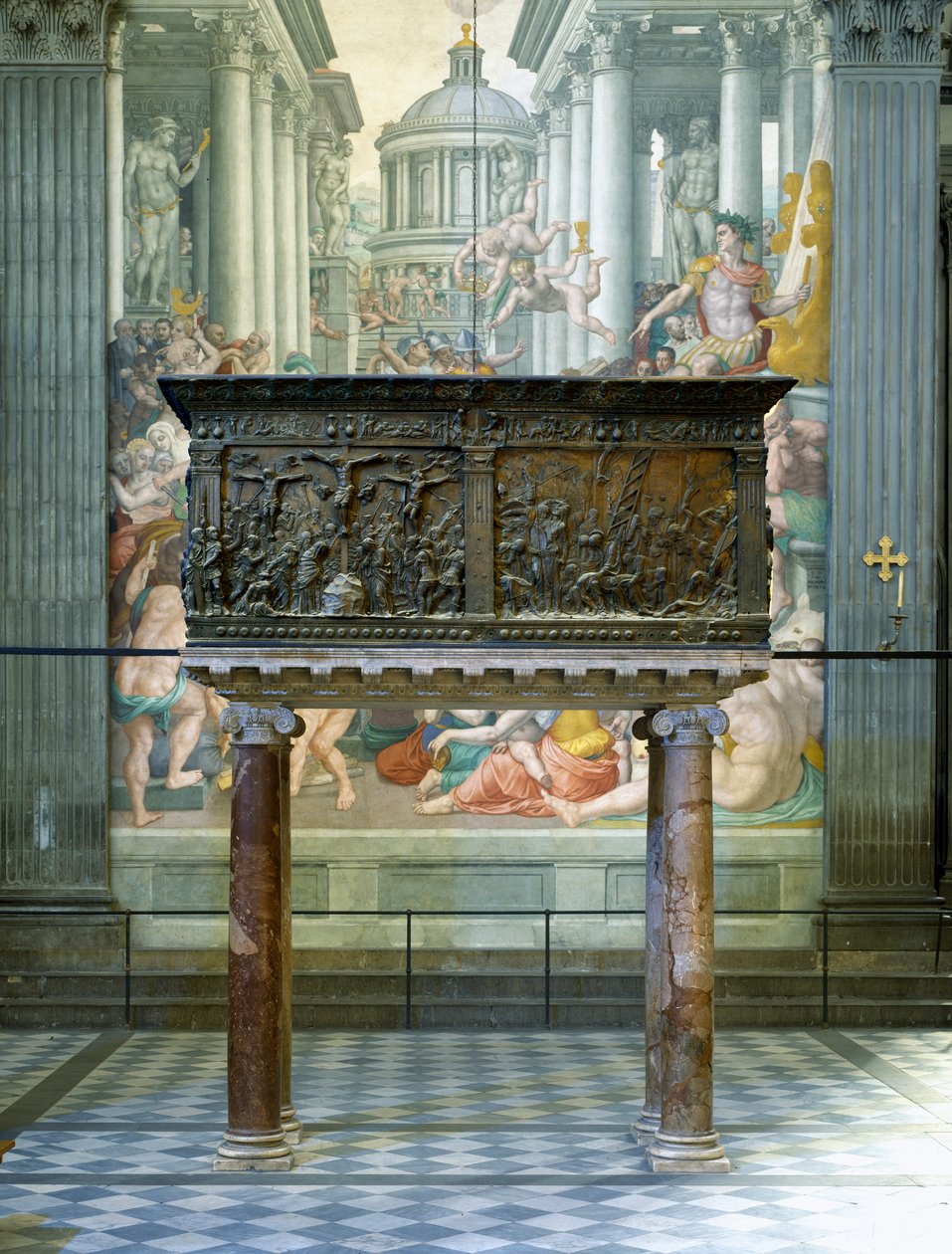 Pulpito sinistro, Basilica di San Lorenzo, Firenze, 1460 da Donatello