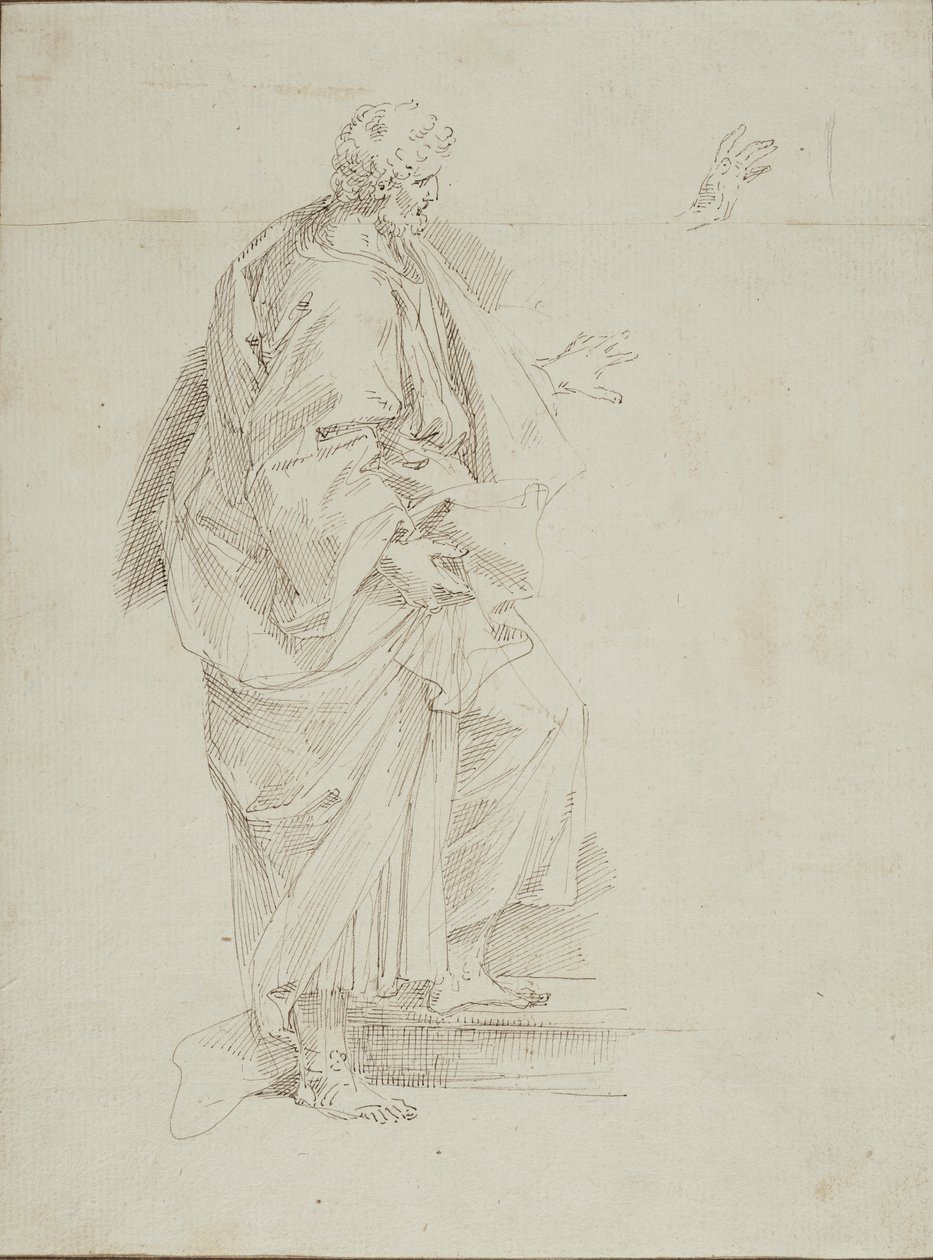 Figura maschile in piedi da Donato Creti