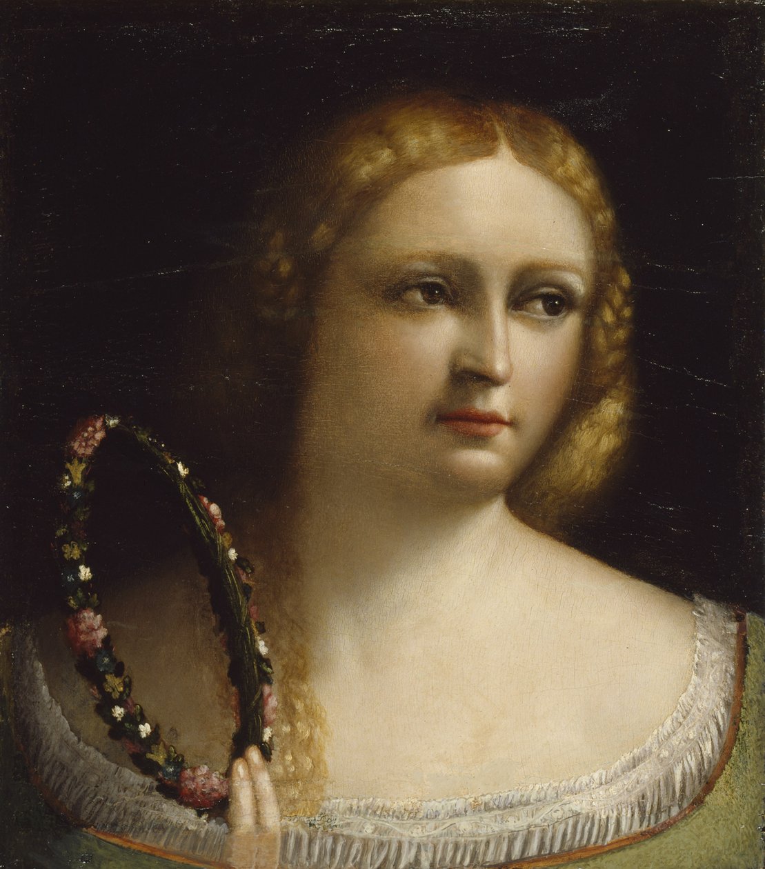 Donna con corona di ghirlanda, 1520-25 da Dosso Dossi