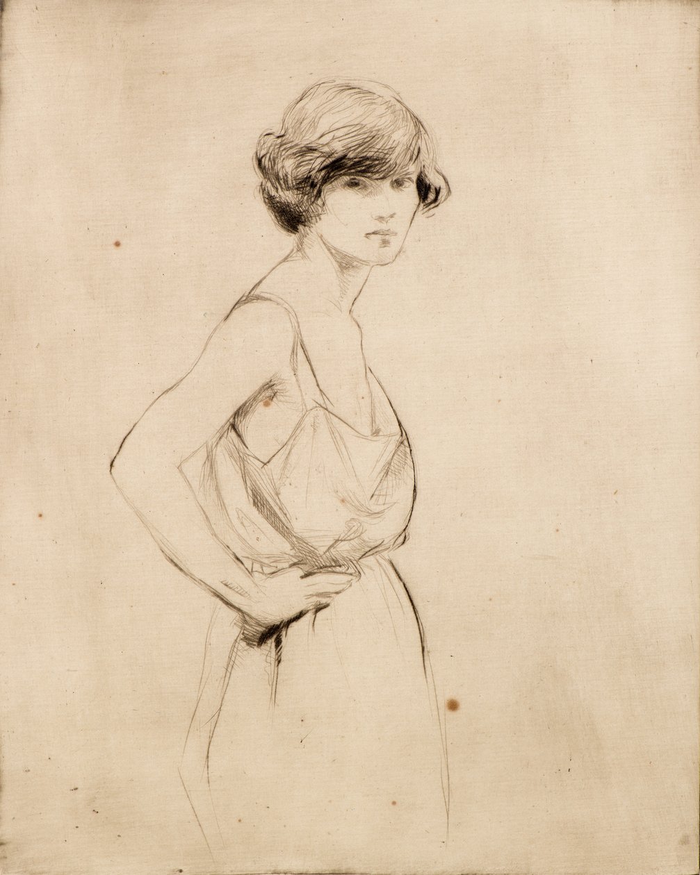 May in camicia (incisione) da Douglas Gordon Shields