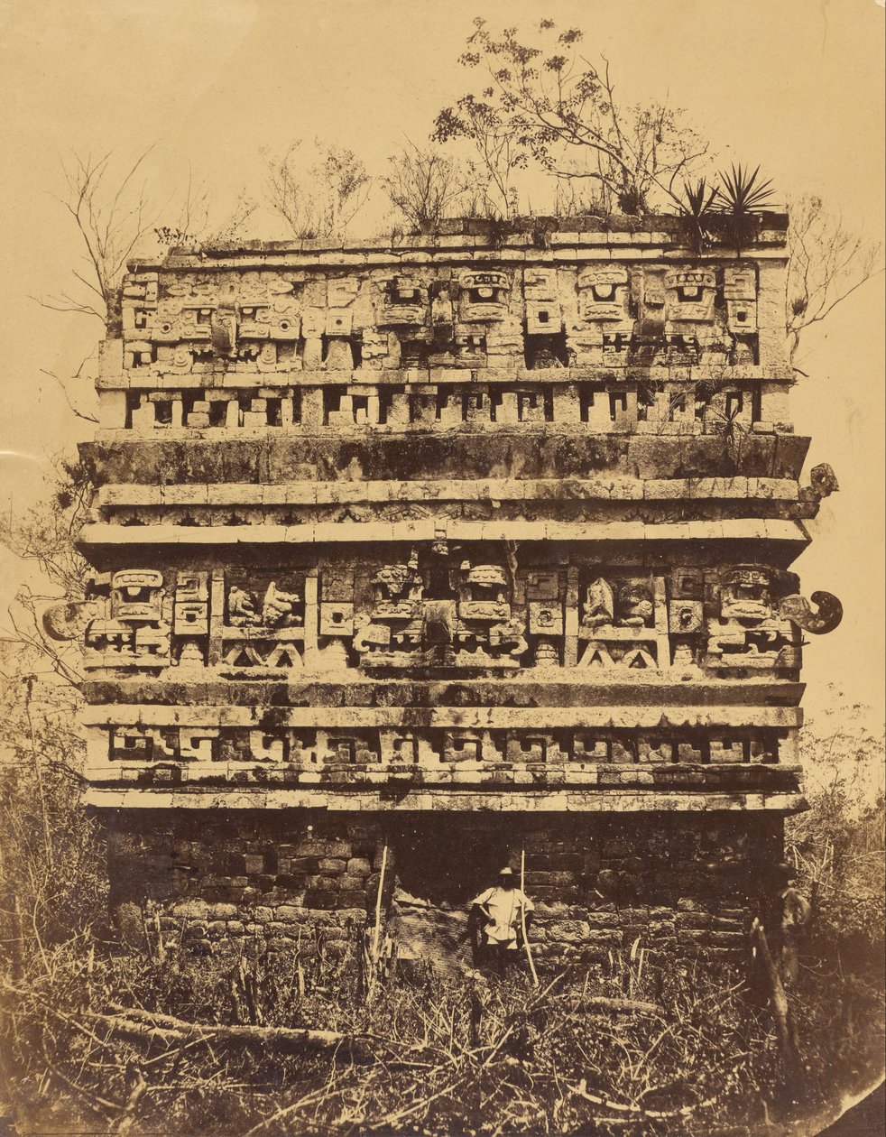 Chichén-Itzá - Ala destra del Palazzo delle Monache da Désiré Charnay