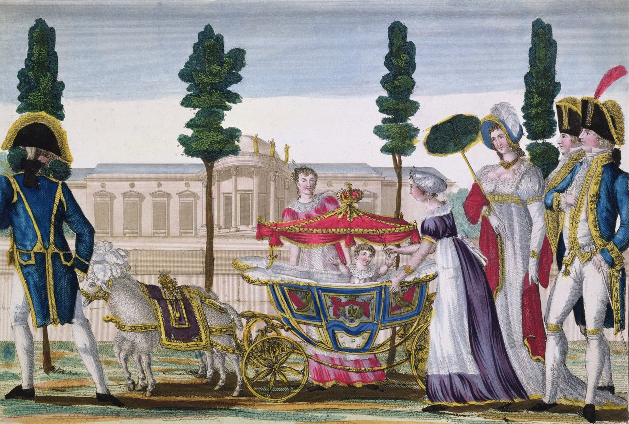 Passeggiando con il Re di Roma (1811-32) sulla Terrazza delle Tuileries, c.1812 da Dubois