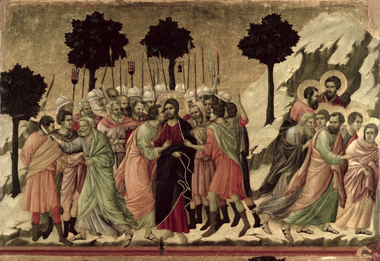 Maestà: Tradimento di Cristo, 1308-11 da Duccio di Buoninsegna