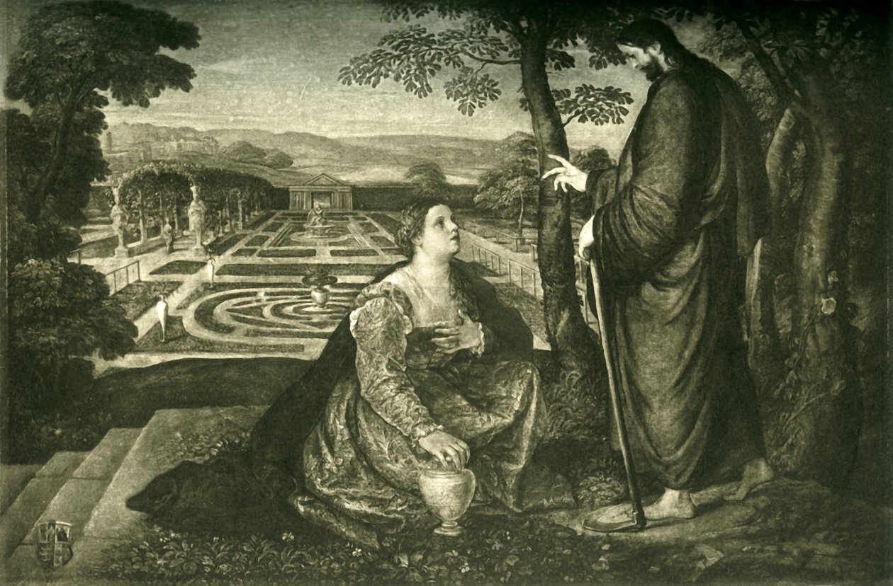 Noli me tangere, 1548-1560, 1908 da Dujardin