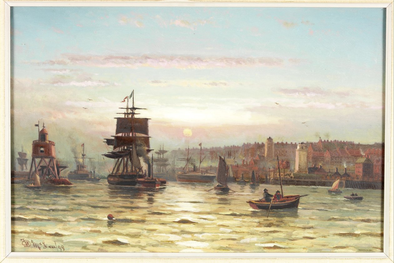 Ingresso al Tyne, tramonto da Duncan F. McLea