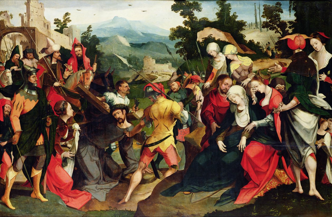 La salita al Calvario, c.1520 da Dutch School
