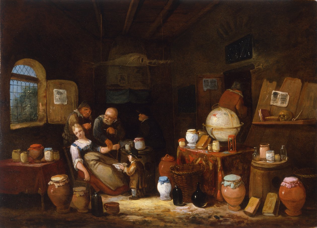 Farmacista olandese, c.1775-1800 da Dutch School