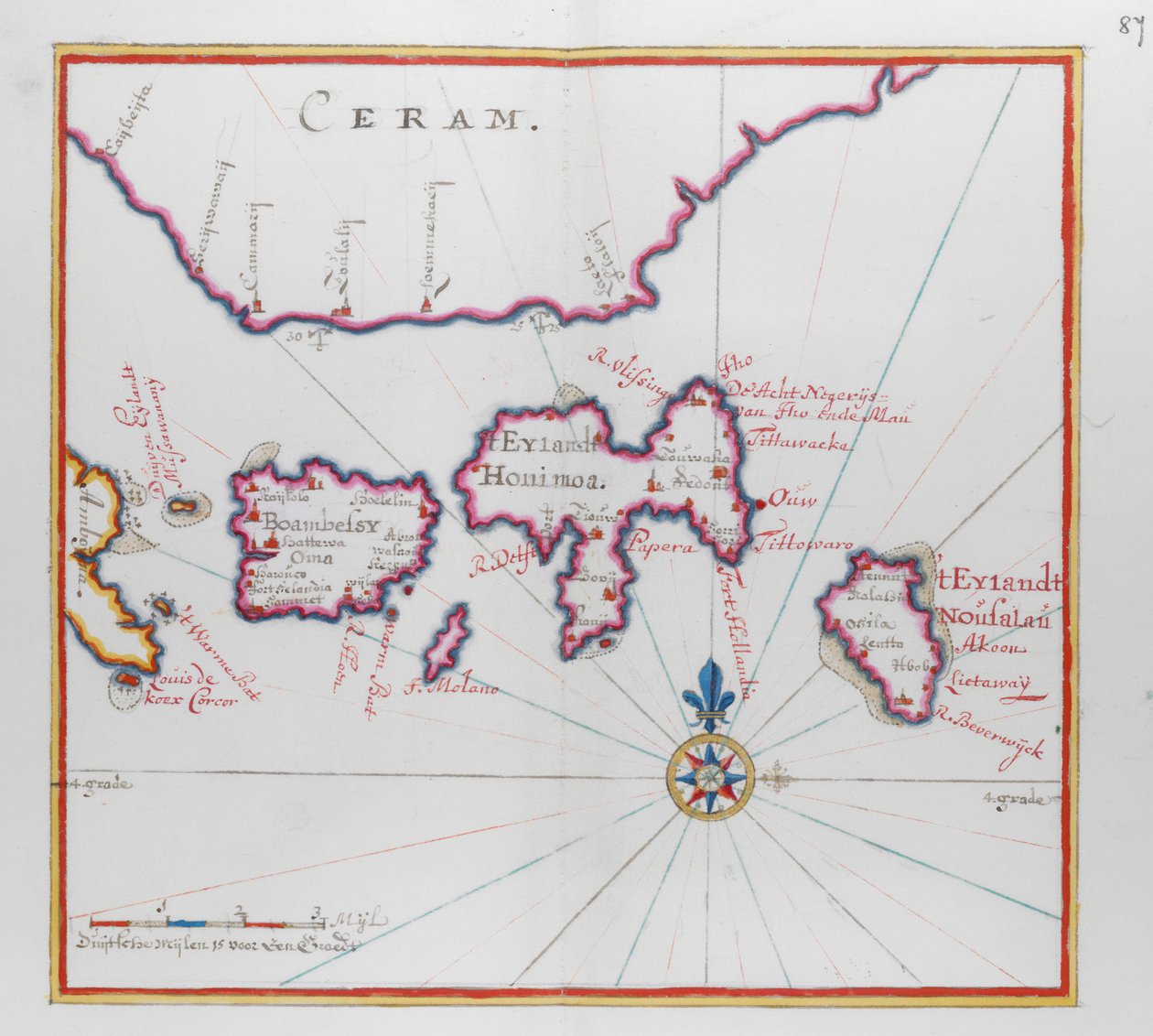 Isola di Ceram (Seram), Indonesia da Dutch School