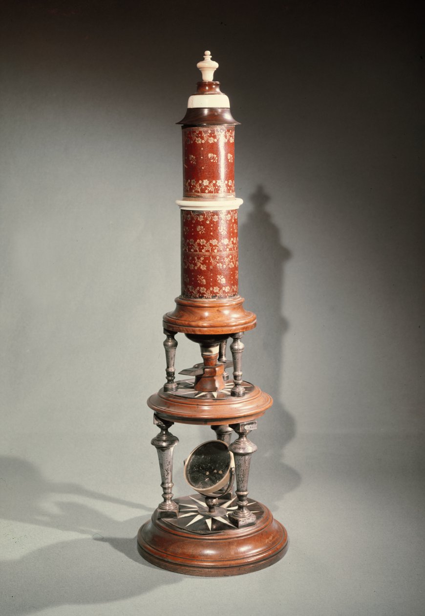 Microscopio (legno e avorio) da Dutch School