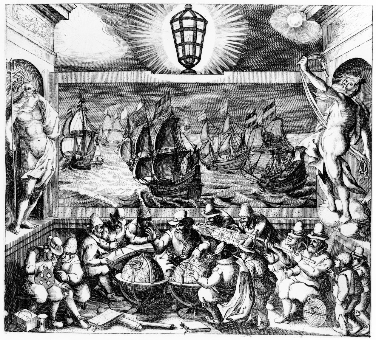 La luce della navigazione, 1608 da Dutch School