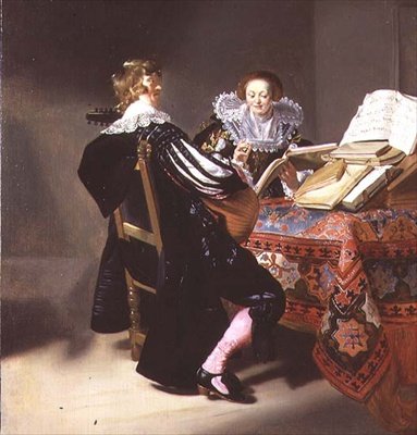 Il suonatore di liuto da Dutch School