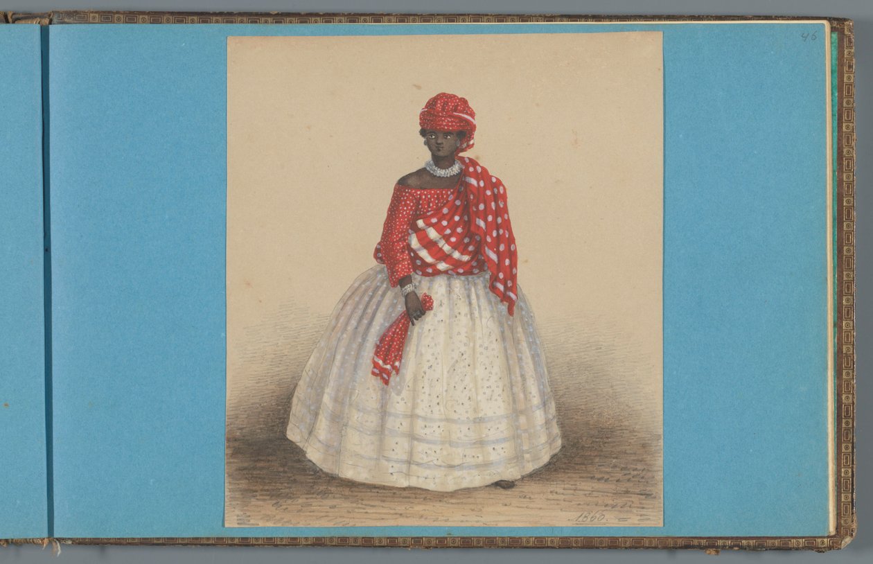 Donna in Suriname, 1860 da Dutch School