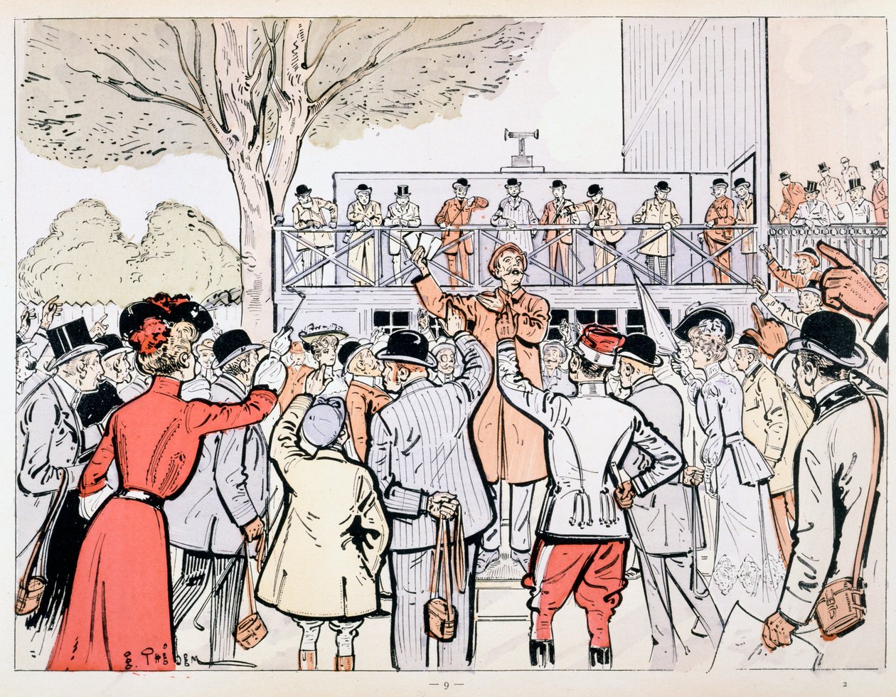 Il bookmaker, c.1905 da E. Thelem