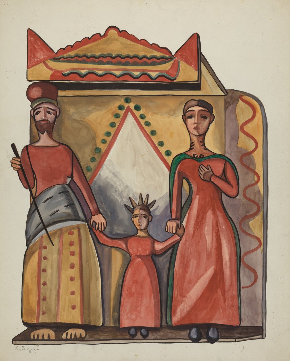 Bulto - Sacra Famiglia da E. Boyd