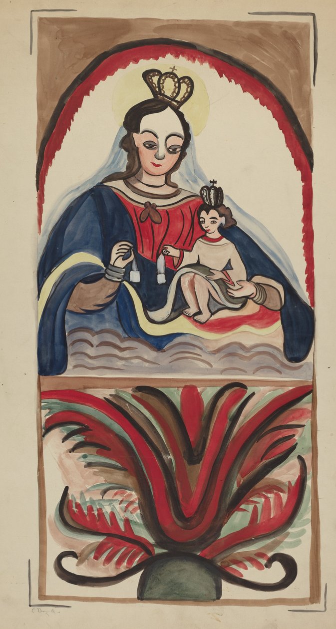 Retablo - Vergine e Bambino da E. Boyd