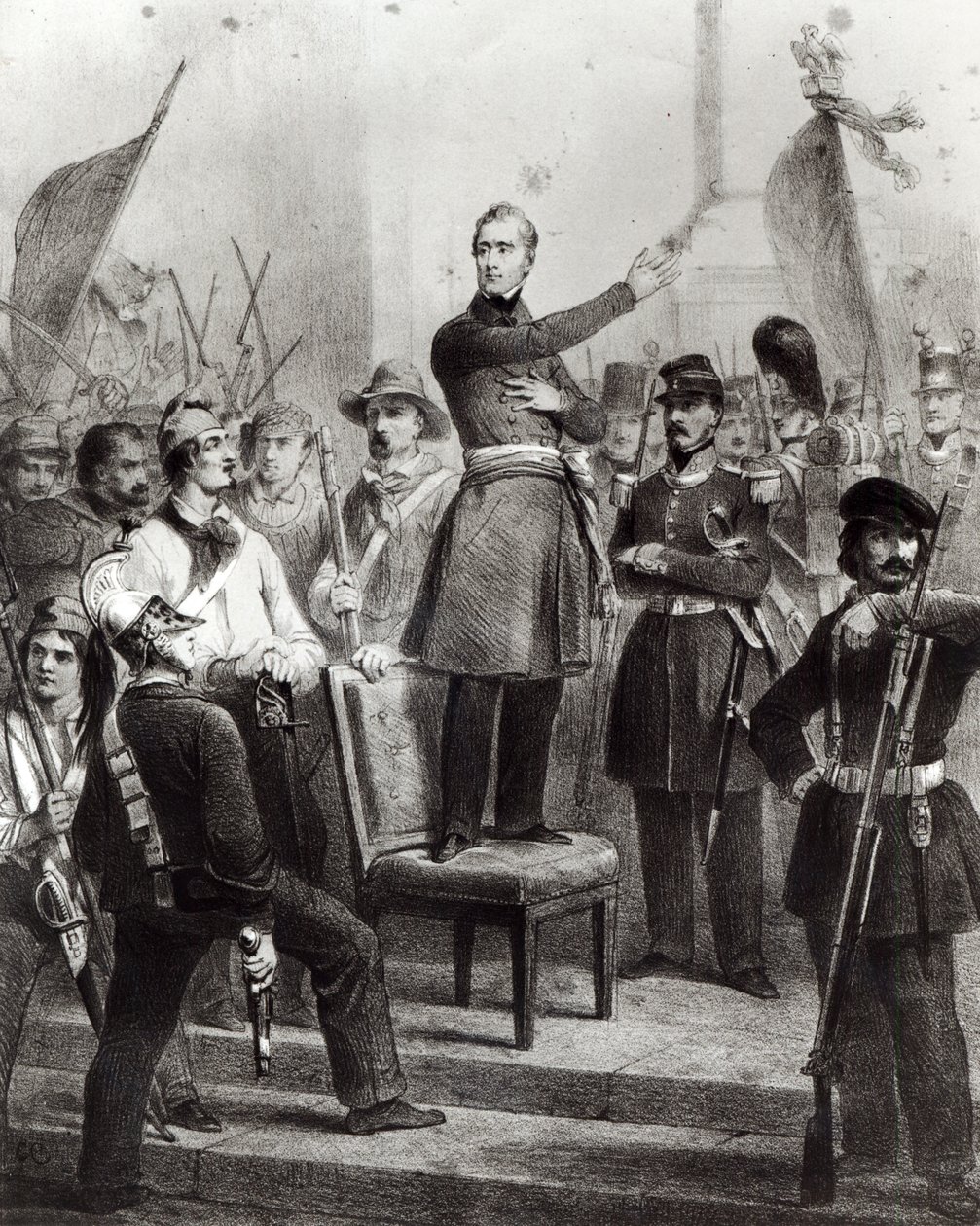 Alphonse de Lamartine al Municipio da E. Charpentier