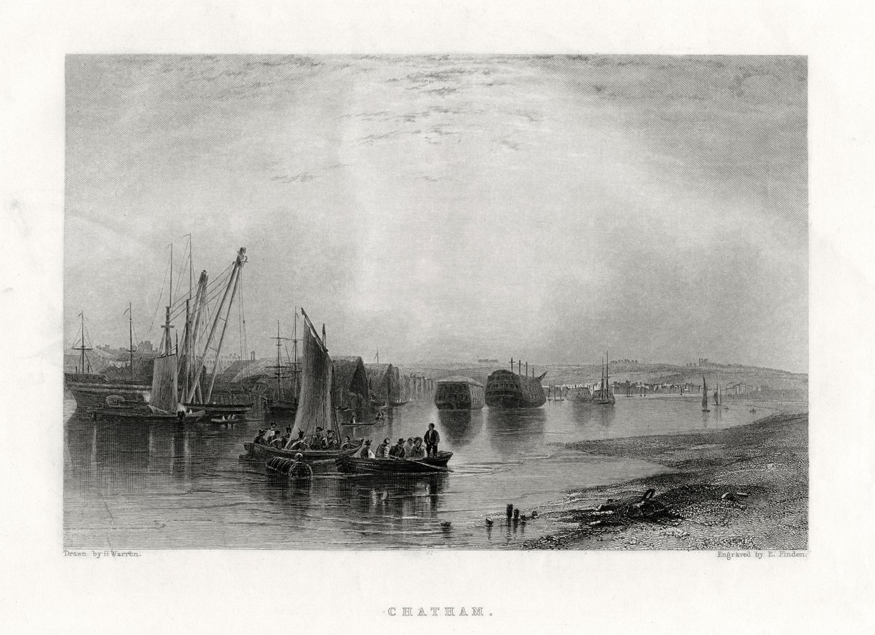 Chatham, Kent da E. Finden