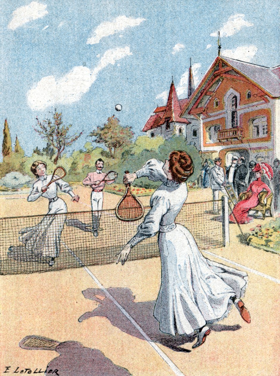 Tennis, c1910 da E. Letellier