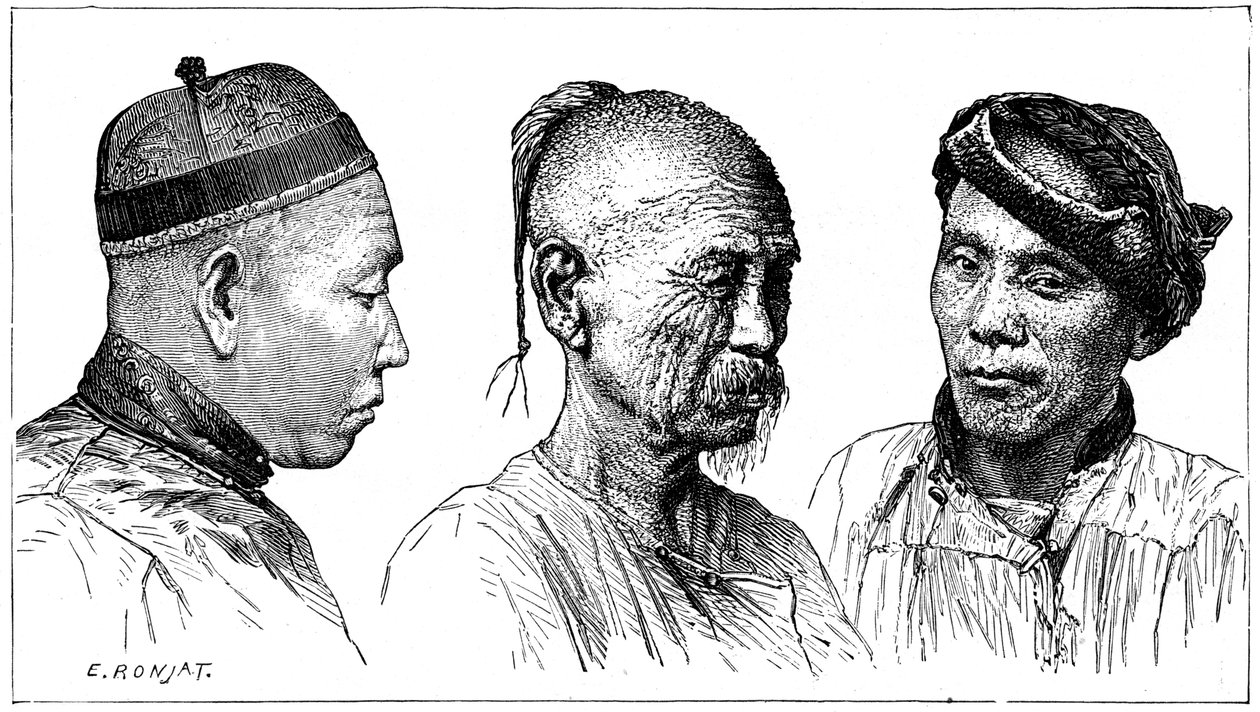 Ritratti cinesi da Etienne Antoine Eugene Ronjat