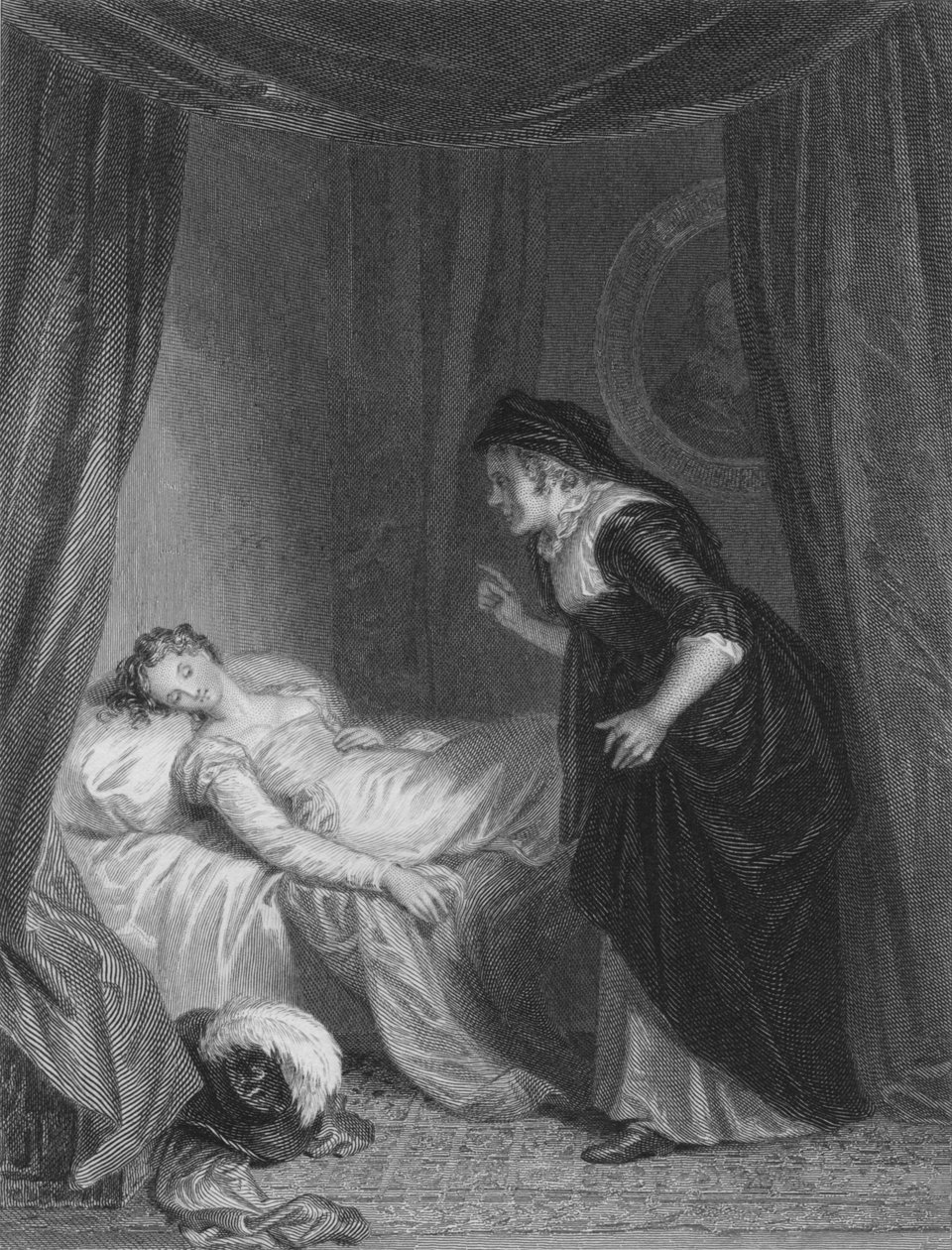 Giulietta e la nutrice, c1830s da E. Smith