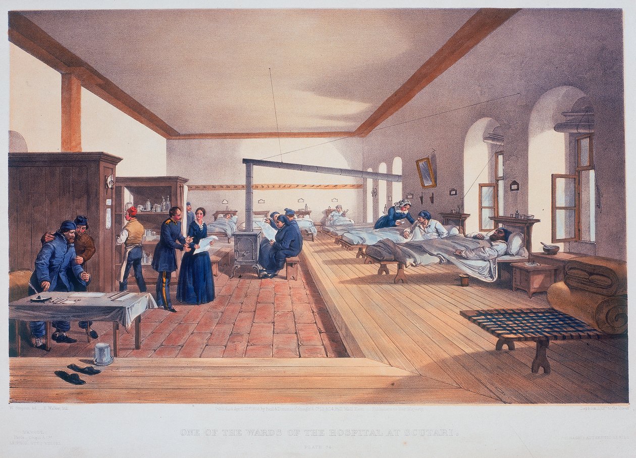 Reparto ospedaliero, Scutari, Turchia, 1856 da E Walker