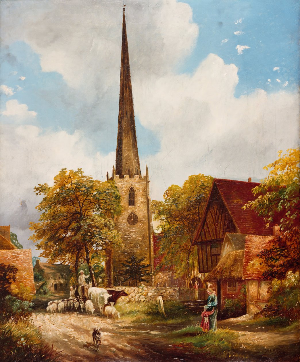 Chiesa e scuola di Yardley da E Watts