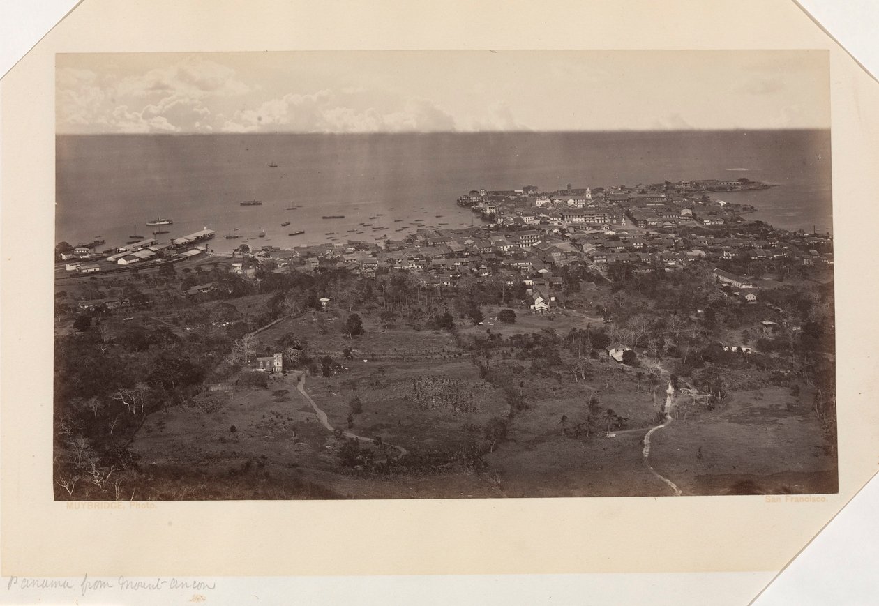 Panama dal Monte Ancon da Eadweard Muybridge