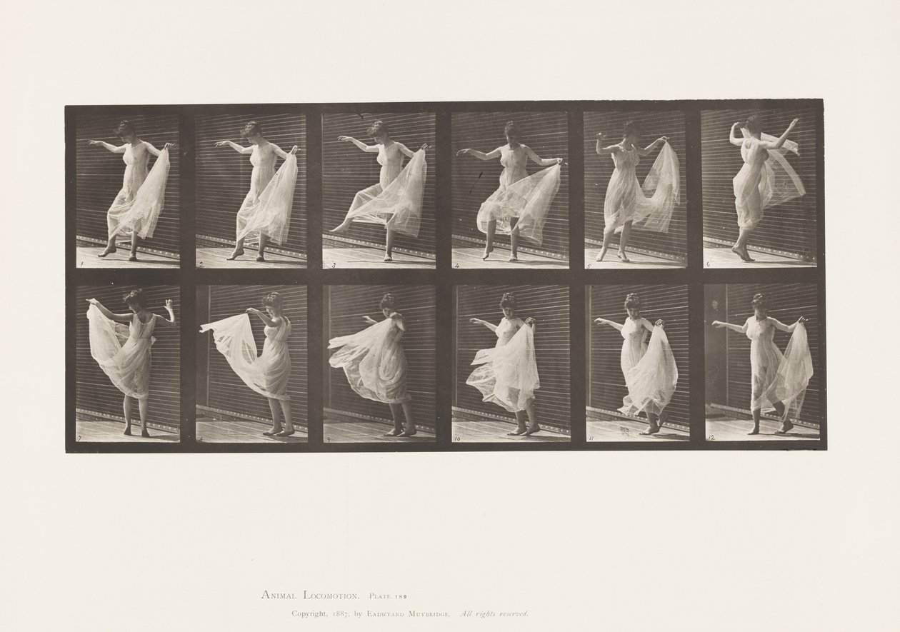 Tavola 189. Danza (fantasia) da Eadweard Muybridge