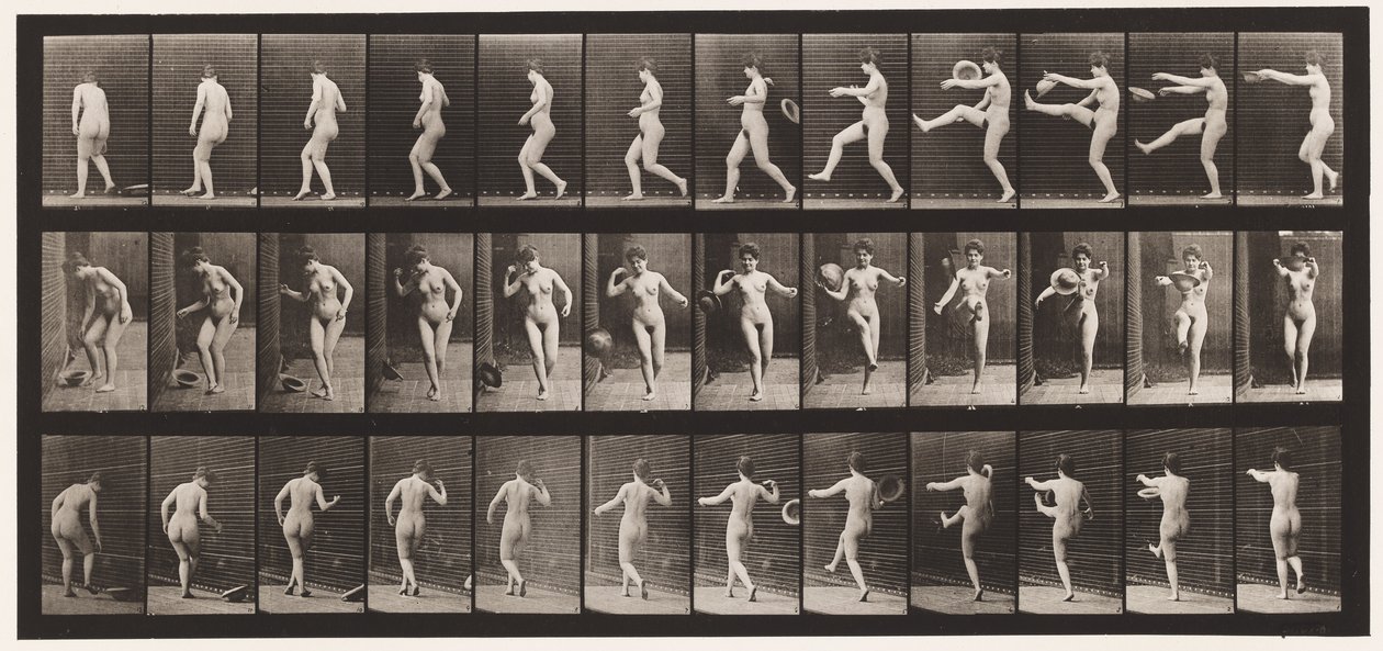 Calciare un cappello da Eadweard Muybridge