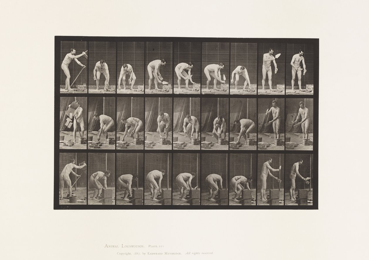 Posa mattoni da Eadweard Muybridge