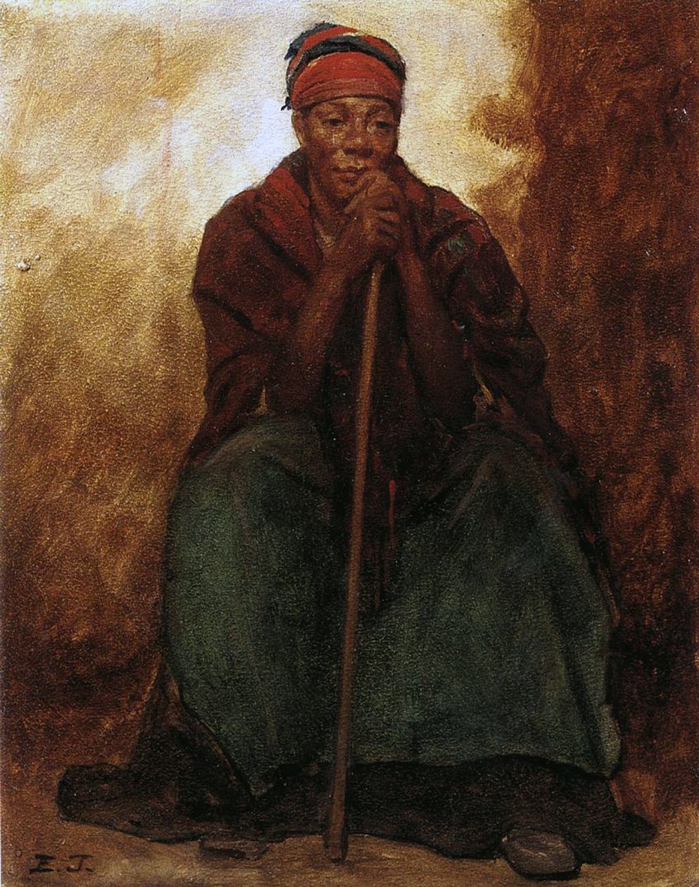 Dinah, la serva nera da Eastman Johnson