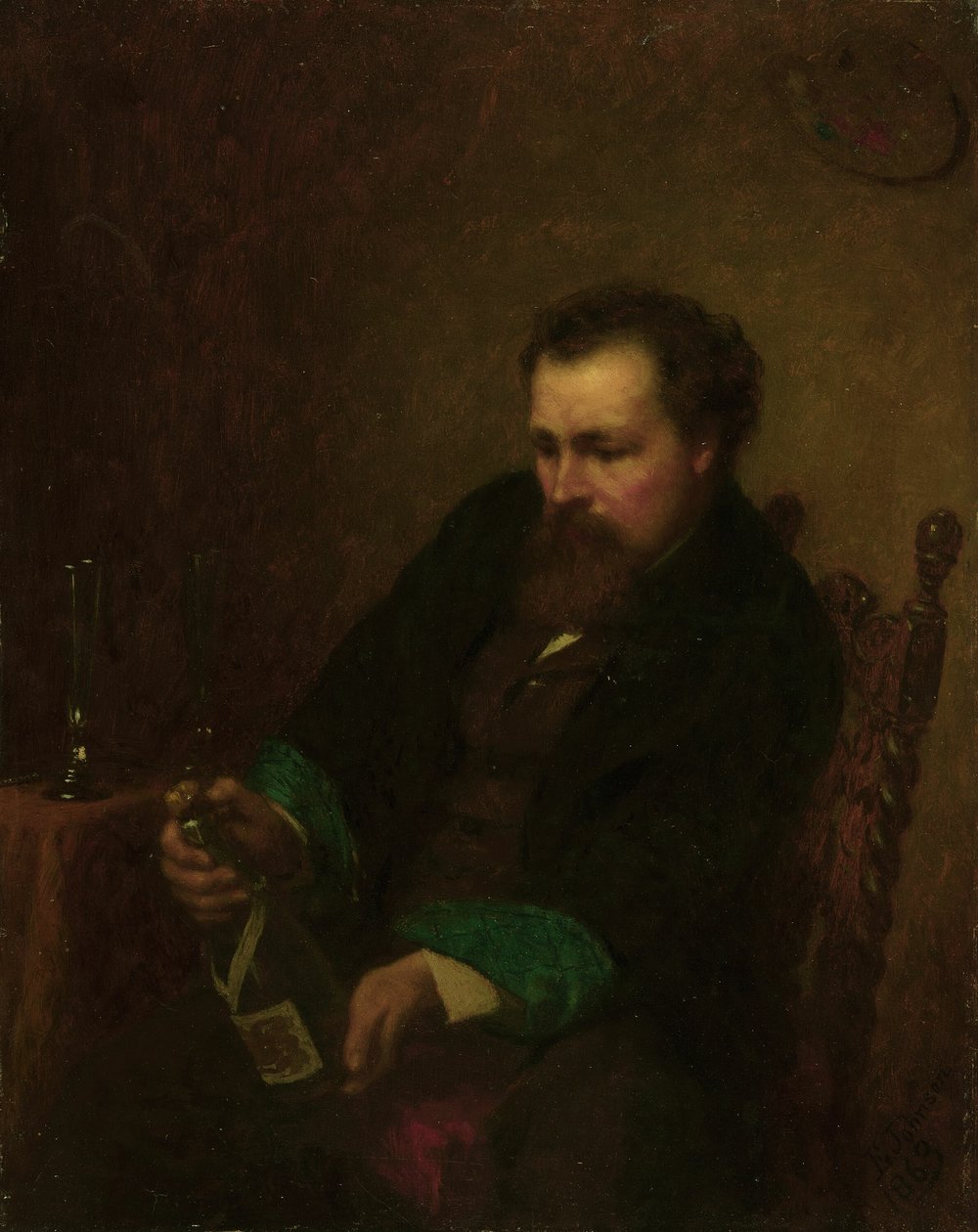 Autoritratto, 1863 da Eastman Johnson