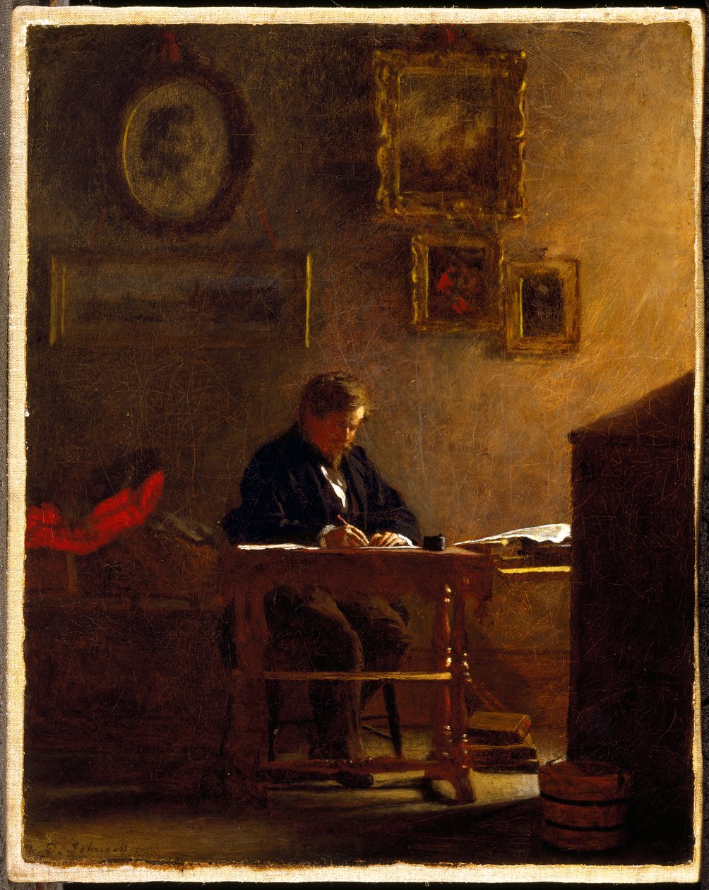Autoritratto, c.1865-70 da Eastman Johnson