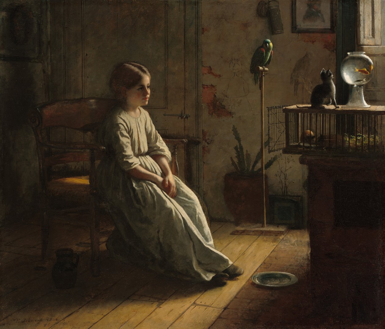 Gli animali domestici da Eastman Johnson