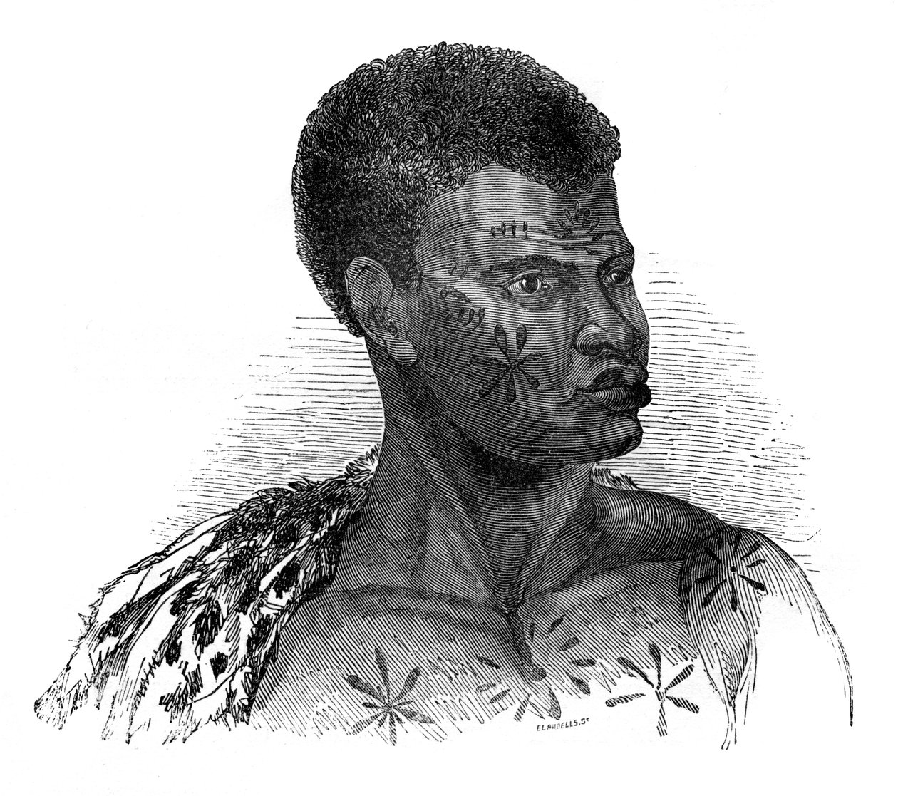 Nativo del Mozambico, 1848 da Ebenezer Landells