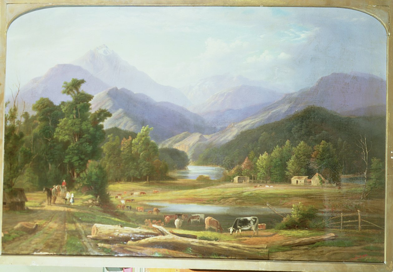 Paesaggio della Nuova Zelanda, 1872 da Ebenezer Wake Cook