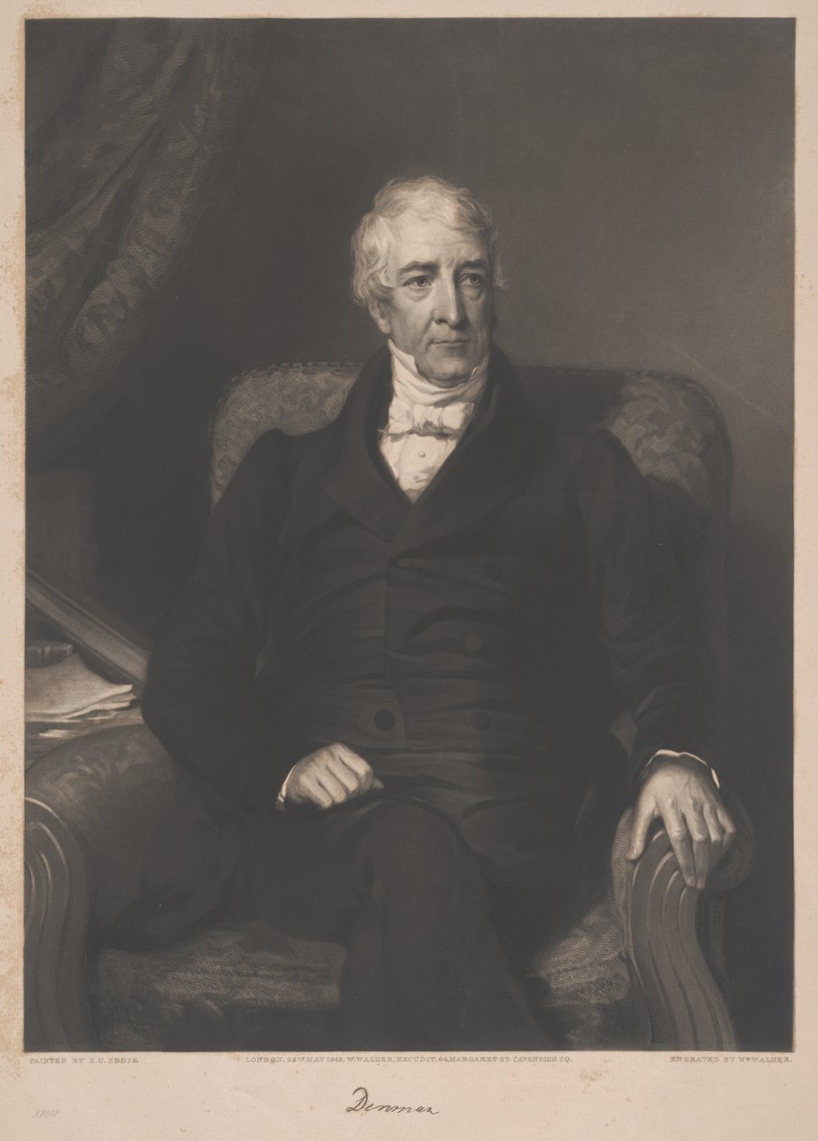 Thomas Denman, inciso da William Walker, 1849 da Eden Upton Eddis