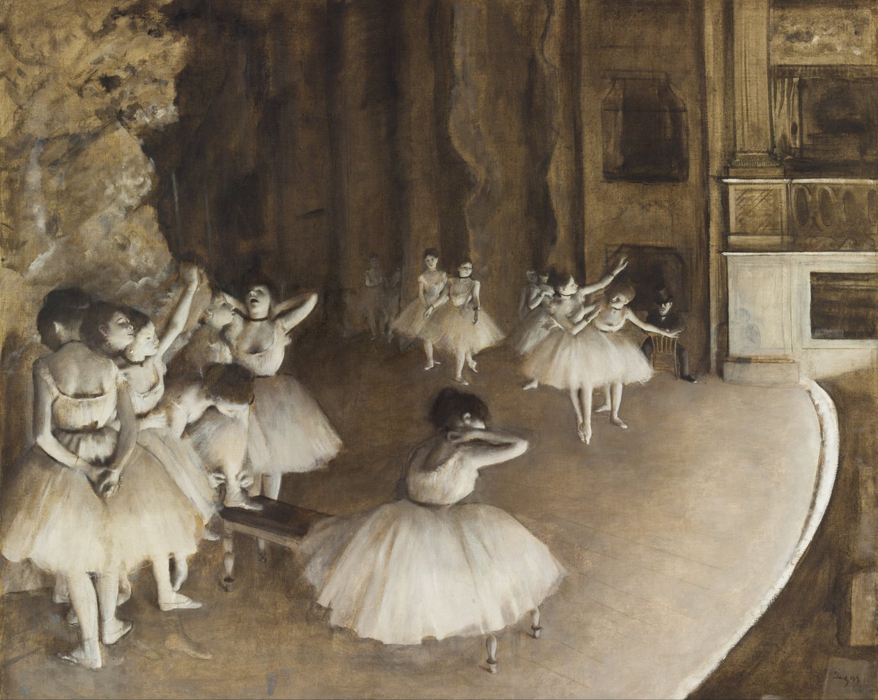 Prova di Balletto sul Palco da Edgar Degas